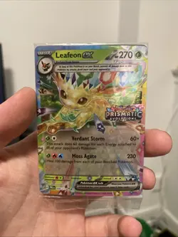 NEW/SEALED Leafeon ex 006/131 Prismatic Evolutions Stamped Promo Pokemon Card - Image 1