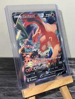2022 Pokemon Brilliant Stars Charizard V 154/172 Card | Ships Fast and Safe - Image 1