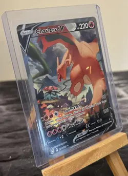 2022 Pokemon Brilliant Stars Charizard V 154/172 Card | Ships Fast and Safe - Image 3