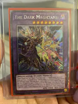 The Dark Magician Platinum Secret Rare Quarter Century Stampede Card RA04-EN054 - Image 1