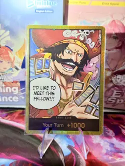 One Piece OP13 Gol.D.Roger GOLD DON!! Card (OP-13) English Near Mint NM - Image 1