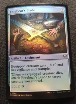Forebear's Blade - Foil - CMM - NM Unplayed - EN - 0384 - Image 1