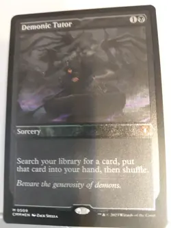Demonic Tutor (Foil Etched) Commander Masters Foil - Image 2