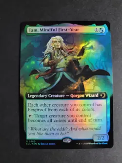 Tam, Mindful First-Year (Extended Art Foil) Rare MTG Lorwyn Eclipsed - Image 1