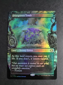 Overgrown Tomb (Borderless Foil) Rare MTG Lorwyn Eclipsed - Image 1