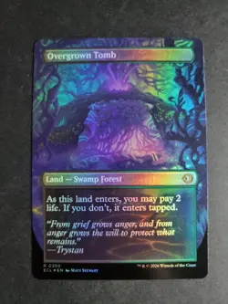 Overgrown Tomb (Borderless Foil) Rare MTG Lorwyn Eclipsed - Image 2