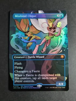Mistbind Clique (Borderless Foil) Mythic MTG Special Guest Lorwyn Eclipsed - Image 1