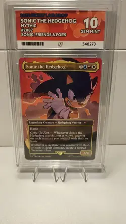 Sonic, Tails, Knuckles Framed Graded Secret Lair Drop MTG - Image 3