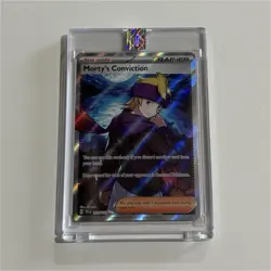 Pokemon Morty's Conviction 201/162 SV05 Trainer Ultra Rare Holo - Image 1