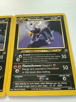 Pokemon Houndour (39/75) Houndoom (23/75) Pair Neo Discovery Set - Image 3