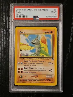 2001 Pokemon Southern Islands Onix 3/18 Promo PSA 9 MINT - Image 1