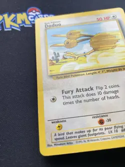 Pokemon TCG Doduo Base Set 2 72/130 Regular MP. - Image 3