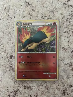 Pokemon Quilava 49/95 Uncommon Reverse Holo Call of Legends LP - Image 2