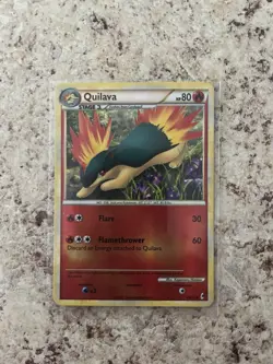 Pokemon Quilava 49/95 Uncommon Reverse Holo Call of Legends LP - Image 3