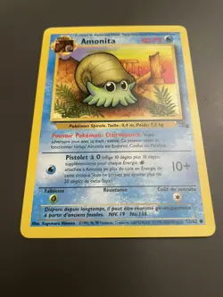 Pokemon TCG Omanyte Fossil 52 Regular 1999-2000 Wizards Base Set Copyright... - Image 1