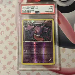 POKEMON GENGAR XY GENERATIONS REVERSE HOLO RARE #35 PSA 9 MINT - Image 1