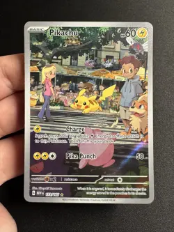 Pokemon TCG Pikachu IR Full Art Holo 151 Scarlet and Violet 173/165 NM - Image 1
