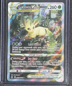 Pokemon Crown Zenith Galarian Gallery Leafeon VSTAR GG35/GG70 NEAR MINT NM - Image 1