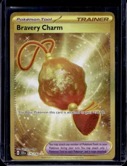 Pokemon TCG Bravery Charm 175/142 SV Stellar Crown Hyper Rare - Image 1