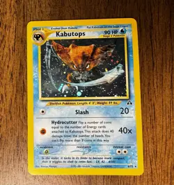 Pokemon TCG Kabutops 6/75 Holo Rare Unlimited-Neo Discovery MP - Image 2