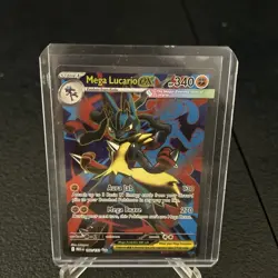Mega Lucario EX 160/132 Mega Evolution Pokemon TCG Full Art secret rare - Image 1
