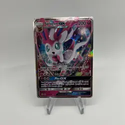 Pokemon TCG: Sylveon GX 92a/145 Promo Guardians Rising Sun and Moon- Small Warp - Image 1