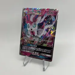 Pokemon TCG: Sylveon GX 92a/145 Promo Guardians Rising Sun and Moon- Small Warp - Image 3