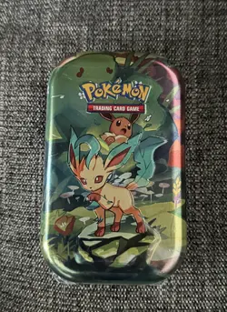 Prismatic Evolutions Mini Tin Leafeon Pokemon TCG: Scarlet & Violet Sealed - Image 1