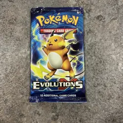Pokemon TCG XY Evolutions Booster Pack - Factory Sealed - Raichu Artwork 2016 - Image 1
