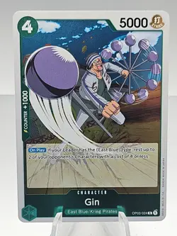 One Piece Pillars Of Strength Gin Foil OP03-024 NM Rare - Image 1