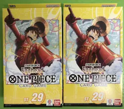 One Piece TCG: Egghead ENGLISH Starter Deck ST-29 SEALED NEW LOT OF 2 - Image 1