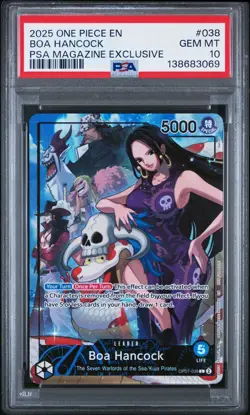 Sequential PSA 10 One Piece Boa Hancock Shanks PSA Magazine Promo 2025 Gem Mint - Image 2