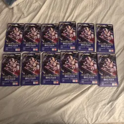 (12) One Piece TCG: The Azure Sea's Seven Sleeved Booster OP-14 English. - Image 1