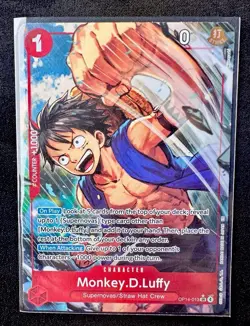 One Piece CCG Monkey.D.Luffy - OP14-013 (Alternate Art) - The Azure Sea's Seven - Image 1