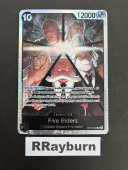 One Piece Five Elders OP13-082 Carrying On His Will Super Rare Foil - Image 1