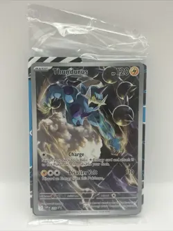 Thundurus 209 Sv: Scarlet & Violet Promo Cards Holo Sealed With Dividers. - Image 1