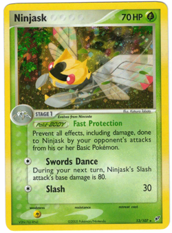Ninjask 13/107 EX Deoxys Holo Rare Pokemon Card - Image 1