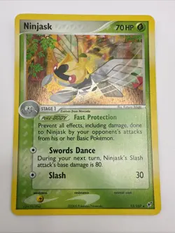 Ninjask 13/107 EX Deoxys Holo Rare Pokemon Card - Image 3
