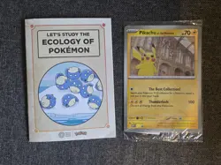 🔥 Pokemon Pikachu x Natural History Museum Promo Card & booklet 🔥 - Image 1