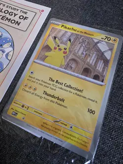 🔥 Pokemon Pikachu x Natural History Museum Promo Card & booklet 🔥 - Image 3