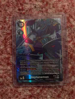 Digimon Card Game Neptunemon BT24-030 SR Alternate Art NM - Image 1