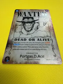 Portgas.D.Ace (SP) OP13-119 (ERROR) Wanted Poster Card (ENGLISH) - Image 2