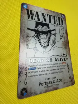 Portgas.D.Ace (SP) OP13-119 (ERROR) Wanted Poster Card (ENGLISH) - Image 3