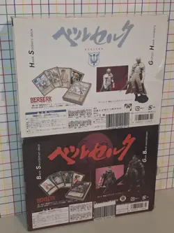 BERSERK GRIFFITH Hawk Soldiers AND GUTS Black Swordsman Figures and Card Sets - Image 2