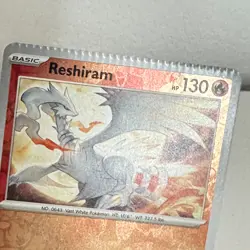 Reshiram 22/142 Reverse Holo Crimped Error Card Pokemon TCG SV: Stellar Crown - Image 2