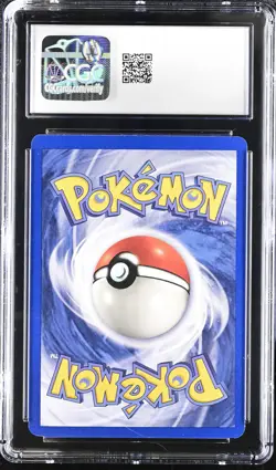 CGC 9 Hitmonlee 1999 Fossil 7/62 Incomplete Holo Pattern Error Pokemon Card - Image 2
