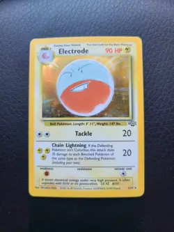 Pokemon TCG Electrode Jungle 2/64 Holo Unlimited Holo Rare Pokemon Card LP - Image 1