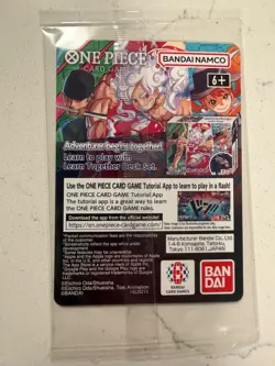 🔥🏀One Piece Monkey.D.Luffy US College Basketball Promo Card UNOPENED - Image 2