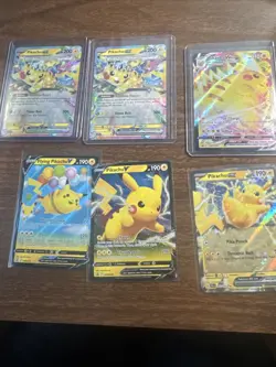 Pokemon TCG Pikachu Card Lot - Image 1