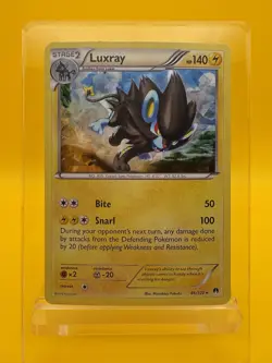 46/122 Luxray Cracked Ice Holo Rare XY BREAKpoint Pokemon Card 2016 MP - Image 3
